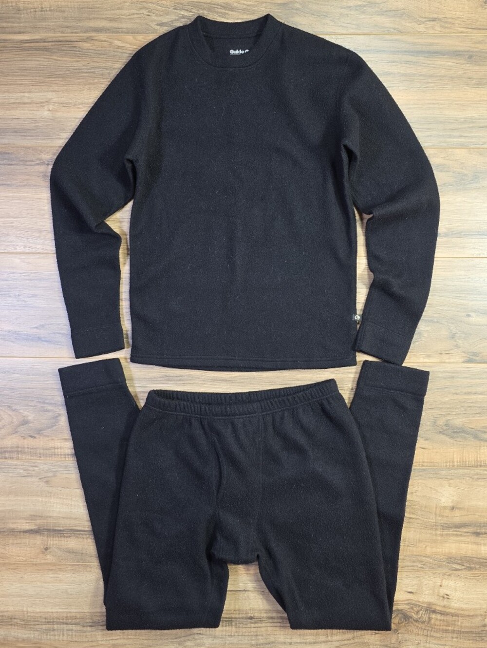 Guide Series Gorpcore Thermal Base Layer Set Black Small Men